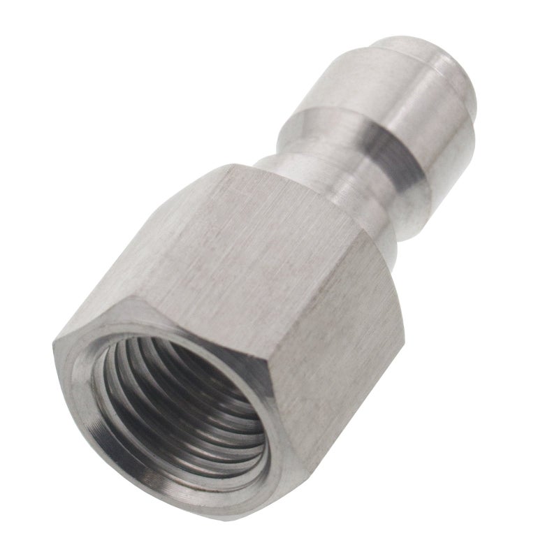 Erie Tools موصل سريع من الفولاذ المقاوم للصدأ أنثوي 1/4 بوصة من إيري تولز، 4000 PSI، 10.5 GPM لرشاش الضغط - Image 2